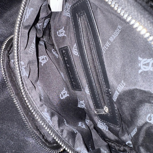 Steve Madden Black Glitter Women's Bag cross shoulder or waist - Picture 4 of 6